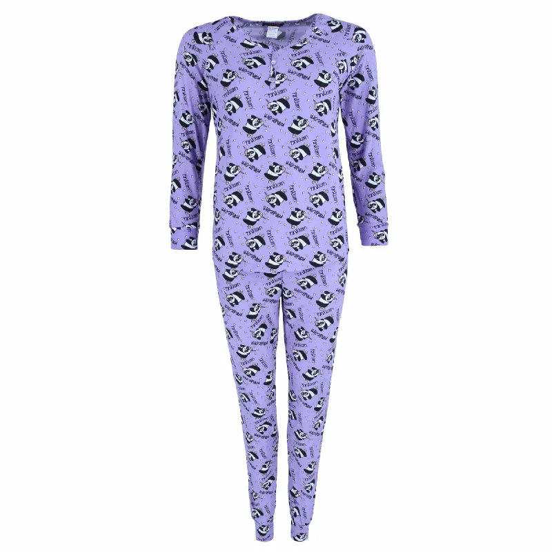 Grumpy & Gorgeous Women's Panda Print Pajama Jogger Set