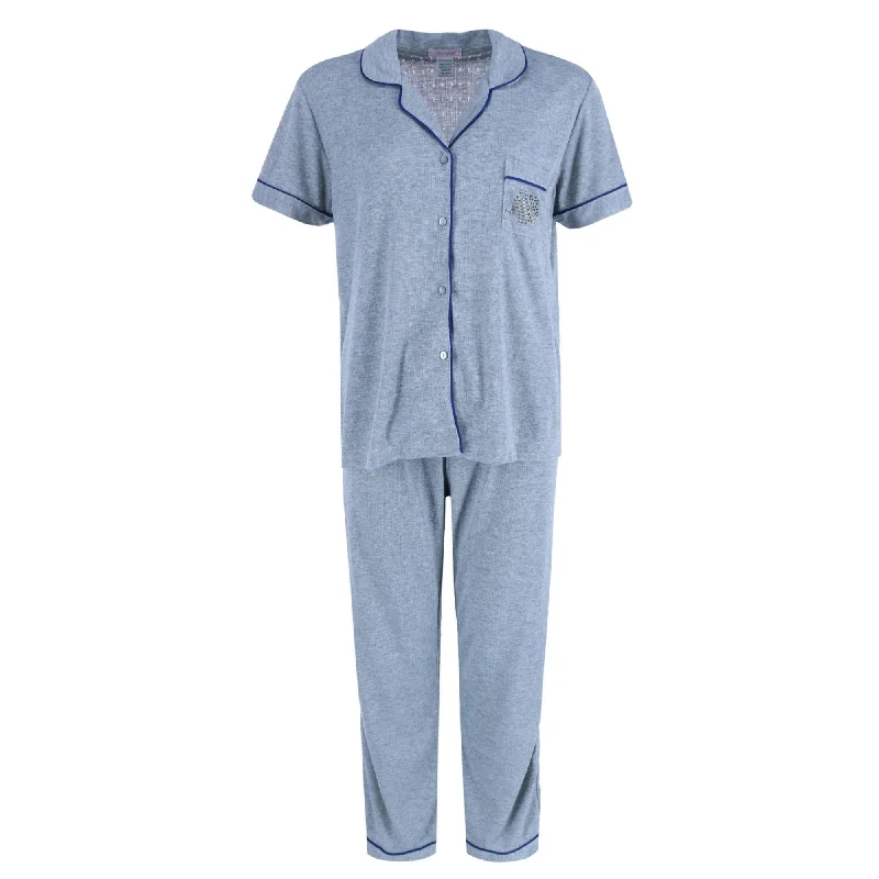 Overslept Women's Pointelle Elephant Notch Pajama Set