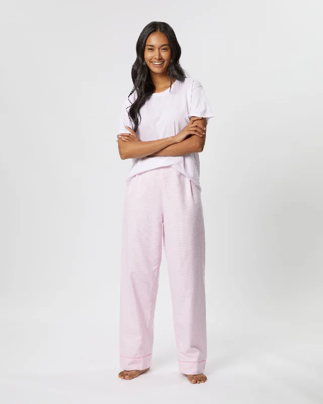 Women's Brushed Cotton Pyjama Trousers - Willet Pink