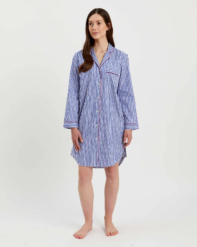 Women's Classic Cotton Nightshirt - St. Moritz