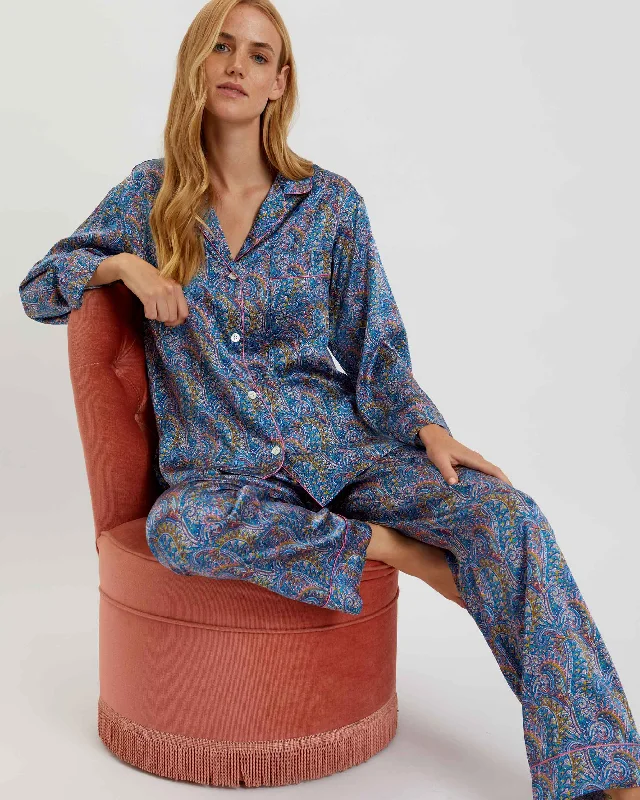 Women's Silk Pyjamas - Tropical Prince