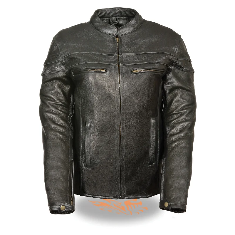 Ladies Sporty Scooter Crossover Leather Jacket