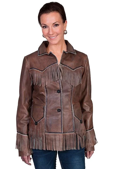 Scully Leather Brown Ladies Womens Jacket