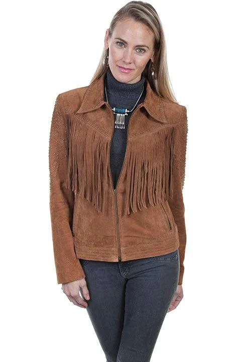 Scully Leather Cinnamon Boar Suede Ladies Womens Jacket