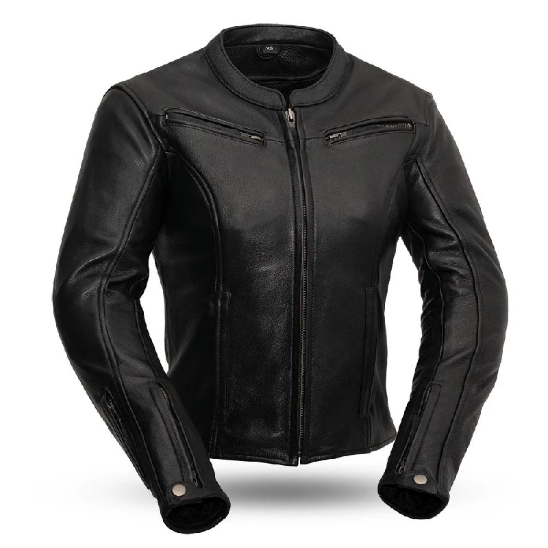 Speed Queen - Women's Leather Motorcycle Jacket