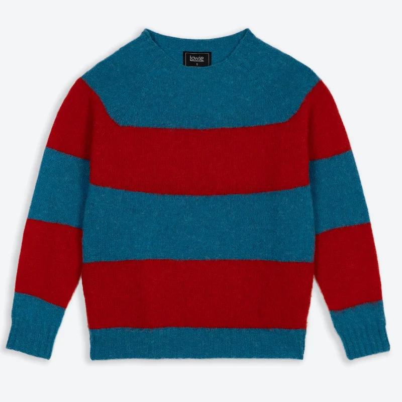 Brushed Stripe Blue/Red Jumper