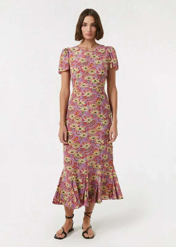 Lulani Dress | Pink Floral Trip Mini