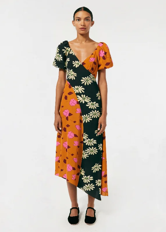 Teresa Dress | Wild Poppy Ink Daisy Trip