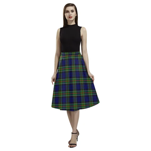 Colquhoun Modern Tartan Aoede Crepe Skirt