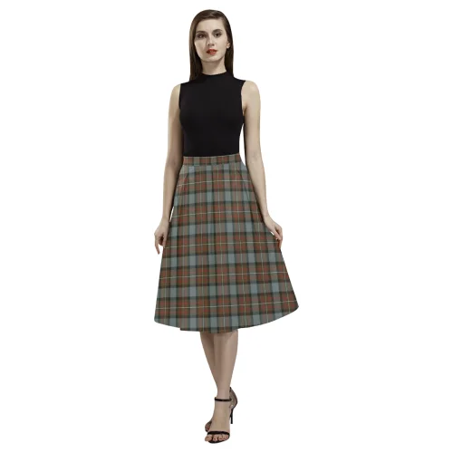 Fergusson Weathered Tartan Aoede Crepe Skirt