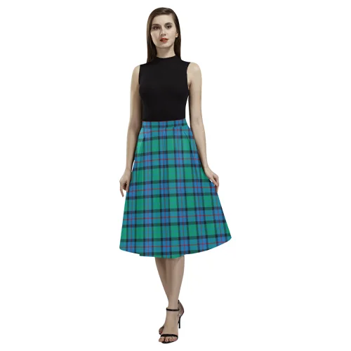 Flower Of Scotland Tartan Aoede Crepe Skirt