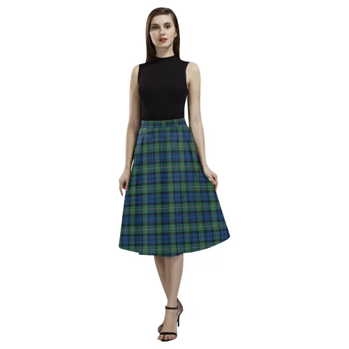 Forbes Ancient Tartan Aoede Crepe Skirt