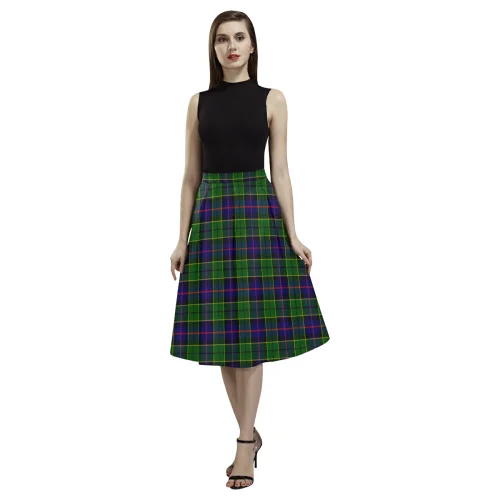 Forsyth Modern Tartan Aoede Crepe Skirt