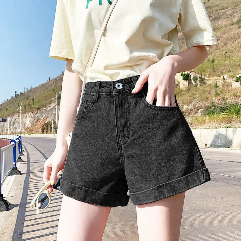 NiDELL: Women’s Elegant Jeans Short pants for Summer