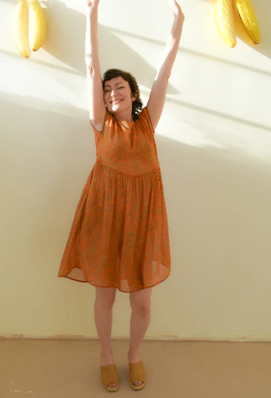 Florence Dress in Sunburst Leonotis