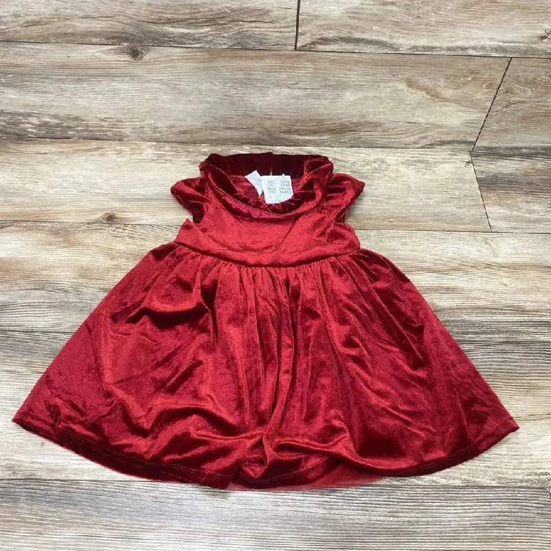 NEW H&M Velvet Dress W/Collar sz 2T