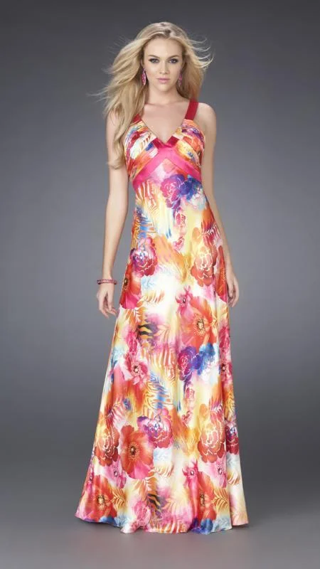 La Femme - 15178 Floral Long Dress