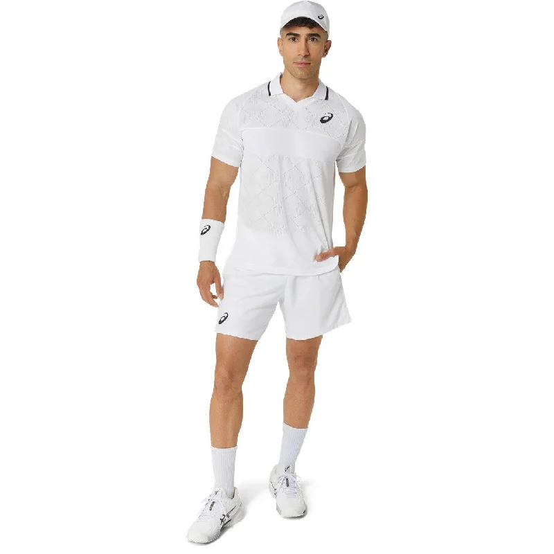 Asics Men's Match Actibreeze Polo Shirt (Brilliant White)