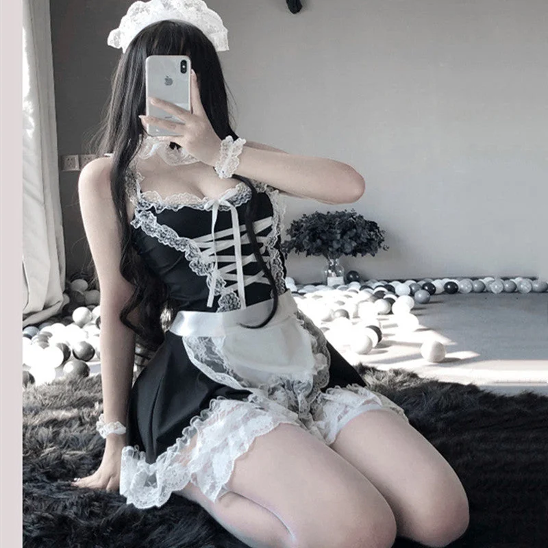 cosplay lace maid dress suit YV43754